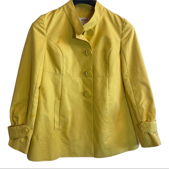 Talbots Jackets & Blazers - Talbots Yellow Swing Jacket